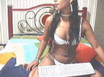 chica chateando